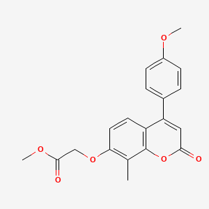 methyl {[4-(4-methoxyphenyl)-8-methyl-2-oxo-2H-chromen-7-yl]oxy}acetate