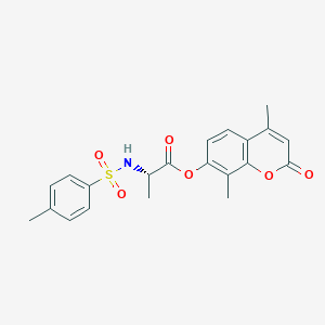 (4,8-dimethyl-2-oxochromen-7-yl) (2S)-2-[(4-methylphenyl)sulfonylamino]propanoate