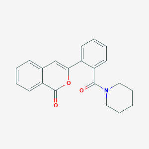 3-[2-(piperidinocarbonyl)phenyl]-1H-isochromen-1-one