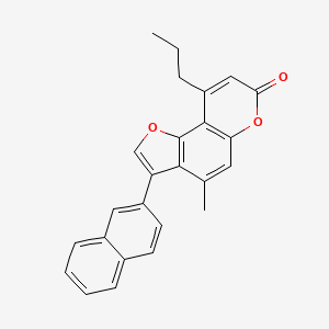 4-methyl-3-(2-naphthyl)-9-propyl-7H-furo[2,3-f]chromen-7-one