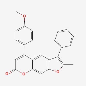 5-(4-methoxyphenyl)-2-methyl-3-phenyl-7H-furo[3,2-g]chromen-7-one