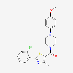 [2-(2-Chlorophenyl)-4-methyl-1,3-thiazol-5-yl][4-(4-methoxyphenyl)piperazino]methanone