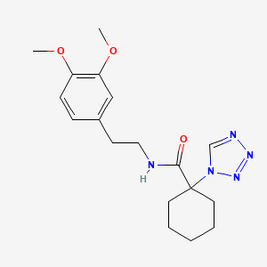 N-[2-(3,4-dimethoxyphenyl)ethyl]-1-(1H-tetrazol-1-yl)cyclohexanecarboxamide