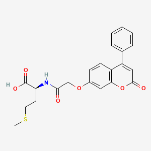 N-{[(2-oxo-4-phenyl-2H-chromen-7-yl)oxy]acetyl}-L-methionine