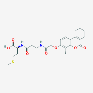 N-{[(4-methyl-6-oxo-7,8,9,10-tetrahydro-6H-benzo[c]chromen-3-yl)oxy]acetyl}-beta-alanyl-L-methionine