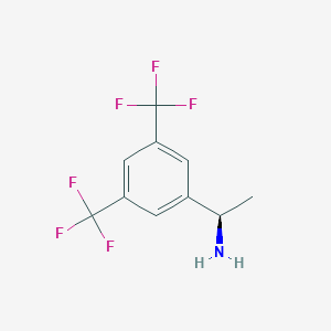 molecular formula C10H9F6N B111574 (R)-1-[3,5-Bis(trifluoromethyl)phenyl]ethylamine CAS No. 127733-47-5