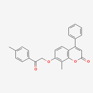 8-methyl-7-[2-(4-methylphenyl)-2-oxoethoxy]-4-phenyl-2H-chromen-2-one