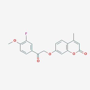 7-[2-(3-fluoro-4-methoxyphenyl)-2-oxoethoxy]-4-methyl-2H-chromen-2-one