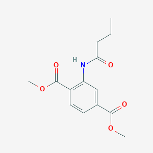 Dimethyl 2-(butanoylamino)benzene-1,4-dicarboxylate