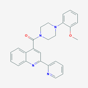 [4-(2-Methoxyphenyl)piperazino][2-(2-pyridyl)-4-quinolyl]methanone