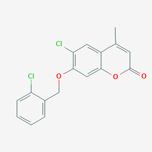 6-chloro-7-[(2-chlorobenzyl)oxy]-4-methyl-2H-chromen-2-one