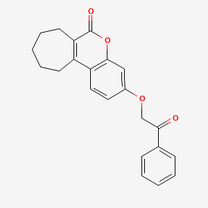 3-(2-oxo-2-phenylethoxy)-8,9,10,11-tetrahydrocyclohepta[c]chromen-6(7H)-one