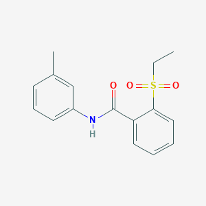 molecular formula C16H17NO3S B11157590 2-(ethylsulfonyl)-N-(3-methylphenyl)benzamide 