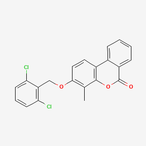 3-((2,6-Dichlorobenzyl)oxy)-4-methyl-6H-benzo(C)chromen-6-one