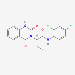 N-(2,4-dichlorophenyl)-2-(2,4-dioxo-1,4-dihydroquinazolin-3(2H)-yl)butanamide