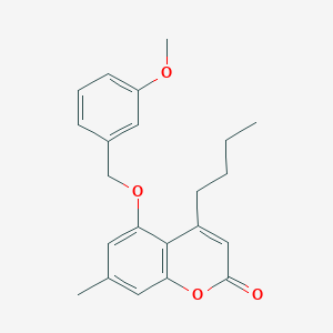 4-butyl-5-[(3-methoxybenzyl)oxy]-7-methyl-2H-chromen-2-one