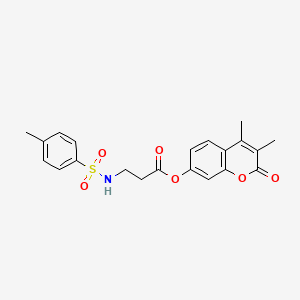 3,4-dimethyl-2-oxo-2H-chromen-7-yl N-[(4-methylphenyl)sulfonyl]-beta-alaninate