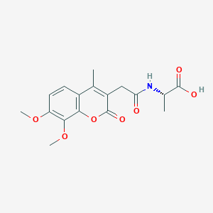 N-[(7,8-dimethoxy-4-methyl-2-oxo-2H-chromen-3-yl)acetyl]-L-alanine