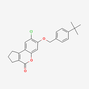 7-[(4-tert-butylbenzyl)oxy]-8-chloro-2,3-dihydrocyclopenta[c]chromen-4(1H)-one