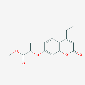 methyl 2-[(4-ethyl-2-oxo-2H-chromen-7-yl)oxy]propanoate