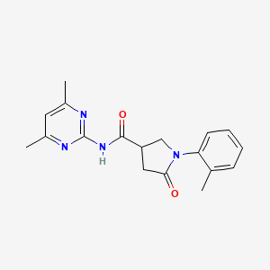 N-(4,6-dimethylpyrimidin-2-yl)-1-(2-methylphenyl)-5-oxopyrrolidine-3-carboxamide