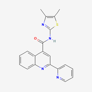 N-(4,5-dimethyl-1,3-thiazol-2-yl)-2-(2-pyridyl)-4-quinolinecarboxamide