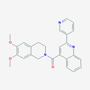 [6,7-dimethoxy-3,4-dihydro-2(1H)-isoquinolinyl][2-(3-pyridyl)-4-quinolyl]methanone