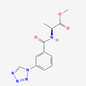 methyl N-{[3-(1H-tetrazol-1-yl)phenyl]carbonyl}-L-alaninate