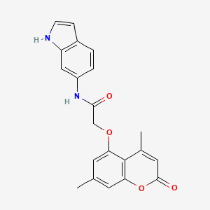 2-[(4,7-dimethyl-2-oxo-2H-chromen-5-yl)oxy]-N-(1H-indol-6-yl)acetamide