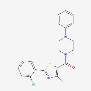 [2-(2-Chlorophenyl)-4-methyl-1,3-thiazol-5-yl](4-phenylpiperazino)methanone