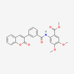 methyl 4,5-dimethoxy-2-{[3-(2-oxo-2H-chromen-3-yl)benzoyl]amino}benzoate