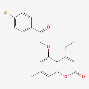 5-[2-(4-bromophenyl)-2-oxoethoxy]-4-ethyl-7-methyl-2H-chromen-2-one