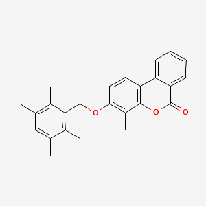 4-methyl-3-[(2,3,5,6-tetramethylbenzyl)oxy]-6H-benzo[c]chromen-6-one