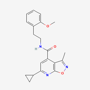 6-cyclopropyl-N-[2-(2-methoxyphenyl)ethyl]-3-methylisoxazolo[5,4-b]pyridine-4-carboxamide