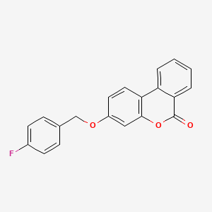 3-[(4-Fluorophenyl)methoxy]benzo[c]chromen-6-one