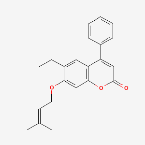 6-ethyl-7-[(3-methylbut-2-en-1-yl)oxy]-4-phenyl-2H-chromen-2-one