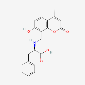 N-[(7-hydroxy-4-methyl-2-oxo-2H-chromen-8-yl)methyl]-D-phenylalanine