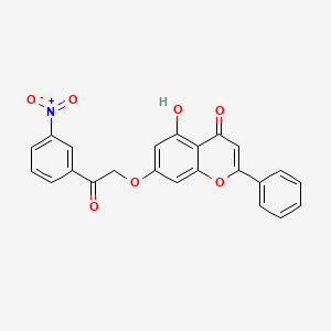 5-hydroxy-7-[2-(3-nitrophenyl)-2-oxoethoxy]-2-phenyl-4H-chromen-4-one