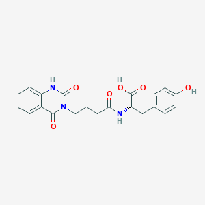 N-[4-(2-hydroxy-4-oxoquinazolin-3(4H)-yl)butanoyl]-L-tyrosine