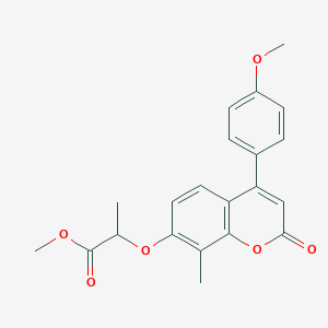 methyl 2-{[4-(4-methoxyphenyl)-8-methyl-2-oxo-2H-chromen-7-yl]oxy}propanoate