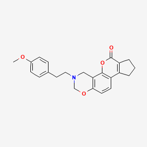 3-(4-methoxyphenethyl)-3,4,8,9-tetrahydro-2H-cyclopenta[3,4]chromeno[8,7-e][1,3]oxazin-6(7H)-one