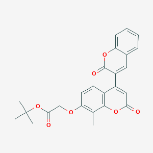 molecular formula C25H22O7 B11158231 tert-butyl [(8'-methyl-2,2'-dioxo-2H,2'H-3,4'-bichromen-7'-yl)oxy]acetate 