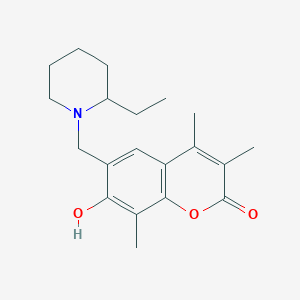 6-[(2-ethylpiperidino)methyl]-7-hydroxy-3,4,8-trimethyl-2H-chromen-2-one