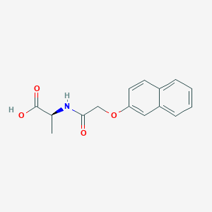 molecular formula C15H15NO4 B11158251 (2S)-2-{[2-(2-naphthyloxy)acetyl]amino}propanoic acid 