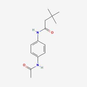 N-(4-acetamidophenyl)-3,3-dimethylbutanamide