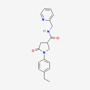 1-(4-ethylphenyl)-5-oxo-N-(pyridin-2-ylmethyl)pyrrolidine-3-carboxamide