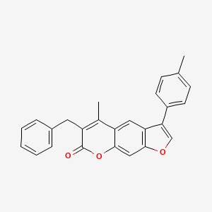 6-benzyl-5-methyl-3-(4-methylphenyl)-7H-furo[3,2-g]chromen-7-one