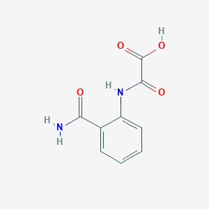 [(2-Carbamoylphenyl)amino](oxo)acetic acid