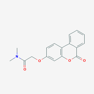 N,N-Dimethyl-2-((6-oxo-6H-benzo(C)chromen-3-YL)oxy)acetamide