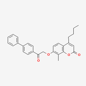 7-[2-(biphenyl-4-yl)-2-oxoethoxy]-4-butyl-8-methyl-2H-chromen-2-one